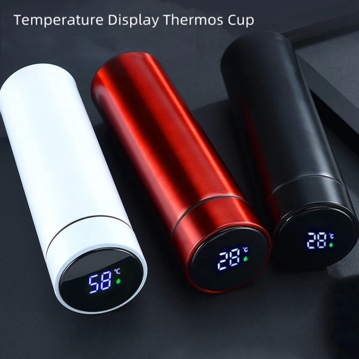 Garrafa t rmica inteligente sensor de temperatura digital led caf gua