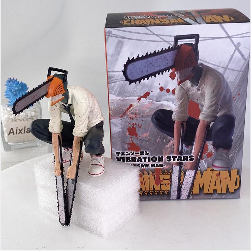 Anime Chainsaw Man Denji 14cm PVC Ação Figura Modelo Bonecos Brinquedos Para Crianças