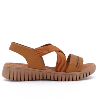 Sandália Plataforma Couro Elástico Fe Comfort Usaflex AH0111 em Oferta na Shopee