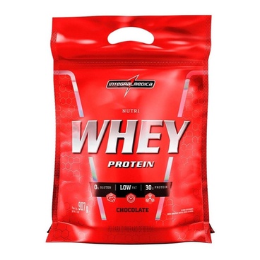 Suplemento Em Pó Integralmédica Nutri Whey Protein Proteínas Sabor Chocolate Em Sachê De 900g