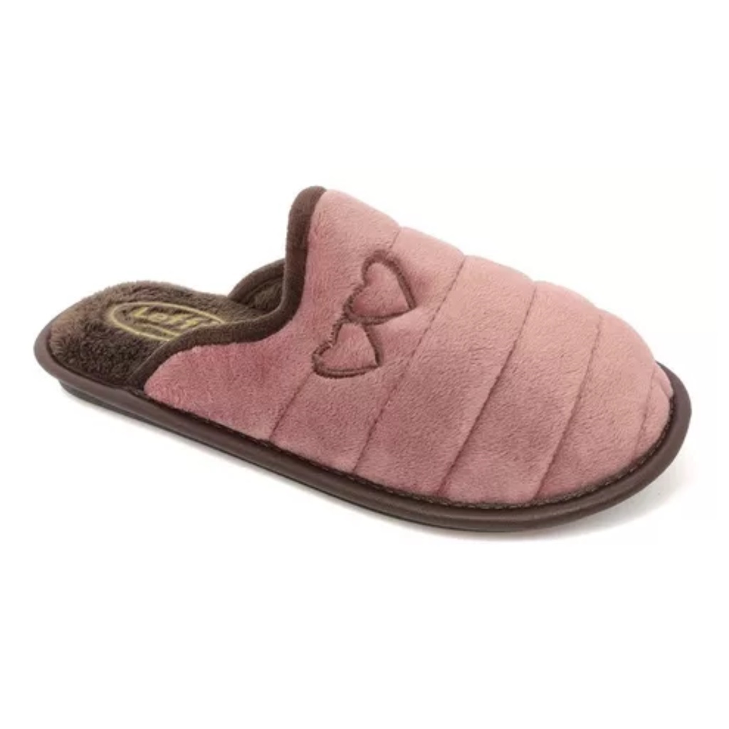 Chinelo Pantufa Leffa Aveludado Nude Café 787 | Shopee Brasil