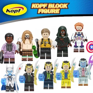 Loki Thor Marvel Wanda Minifigures Cute Anime Cartoon Movie Brinquedos Para Crianças Blocos De Construção Presente De Aniversário