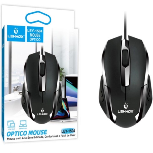 Mouse Óptico com Fio Usb Lehmox - LEY-1504 | Shopee Brasil