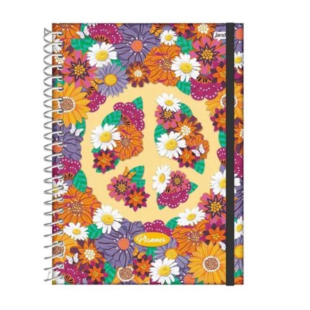 Planner 2023 Flower Power Espiral Semanal Jandaia Shopee Brasil