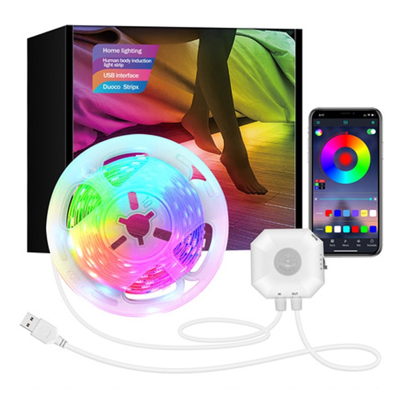Cinta Tira Luz Led Rgb 5050 5mts Usb Bluetooth Tv Pc | Cuotas Sin Interés