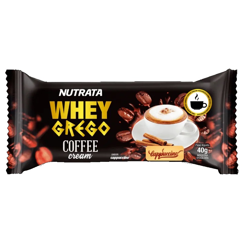 Whey Grego Bar Coffee Cappuccino 40g – Nutrata