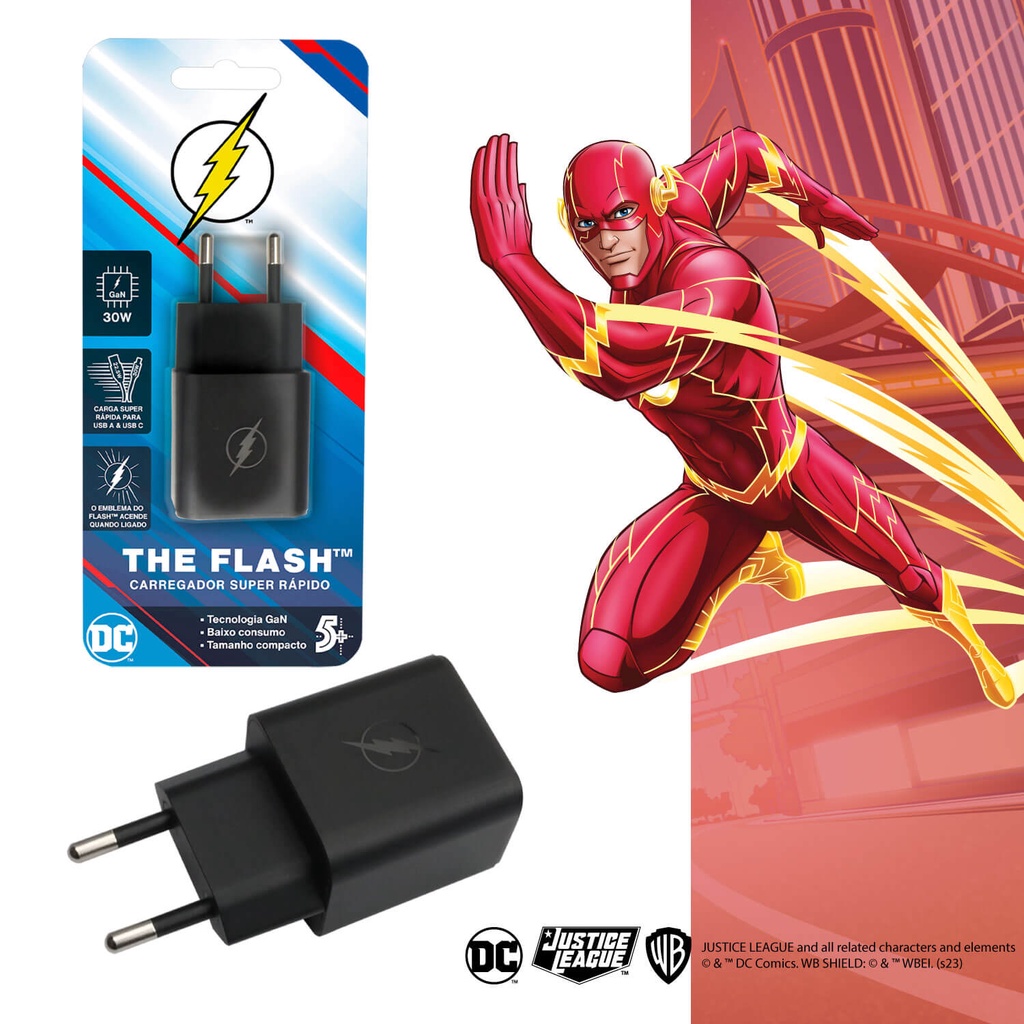 Carregador Turbo Celular The Flash - Mais Rápido do Mundo | Shopee Brasil