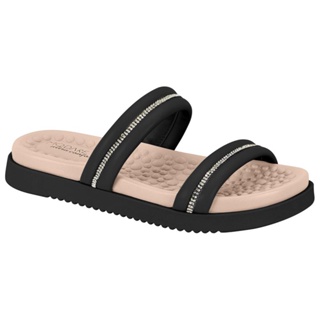 Sandalia Modare Papete Feminina Ultraconforto Brilho Strass Original