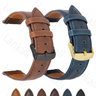 Retro Geniune Leather Watch Band 18mm 20mm 22mm Alça De Liberação Rápida Crazy Horse Pulseira De Relógio Em Couro Macio Acessórios