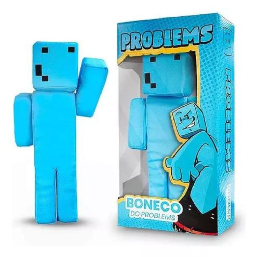 Boneco Streamers - George - Minecraft - Algazarra - Boneco