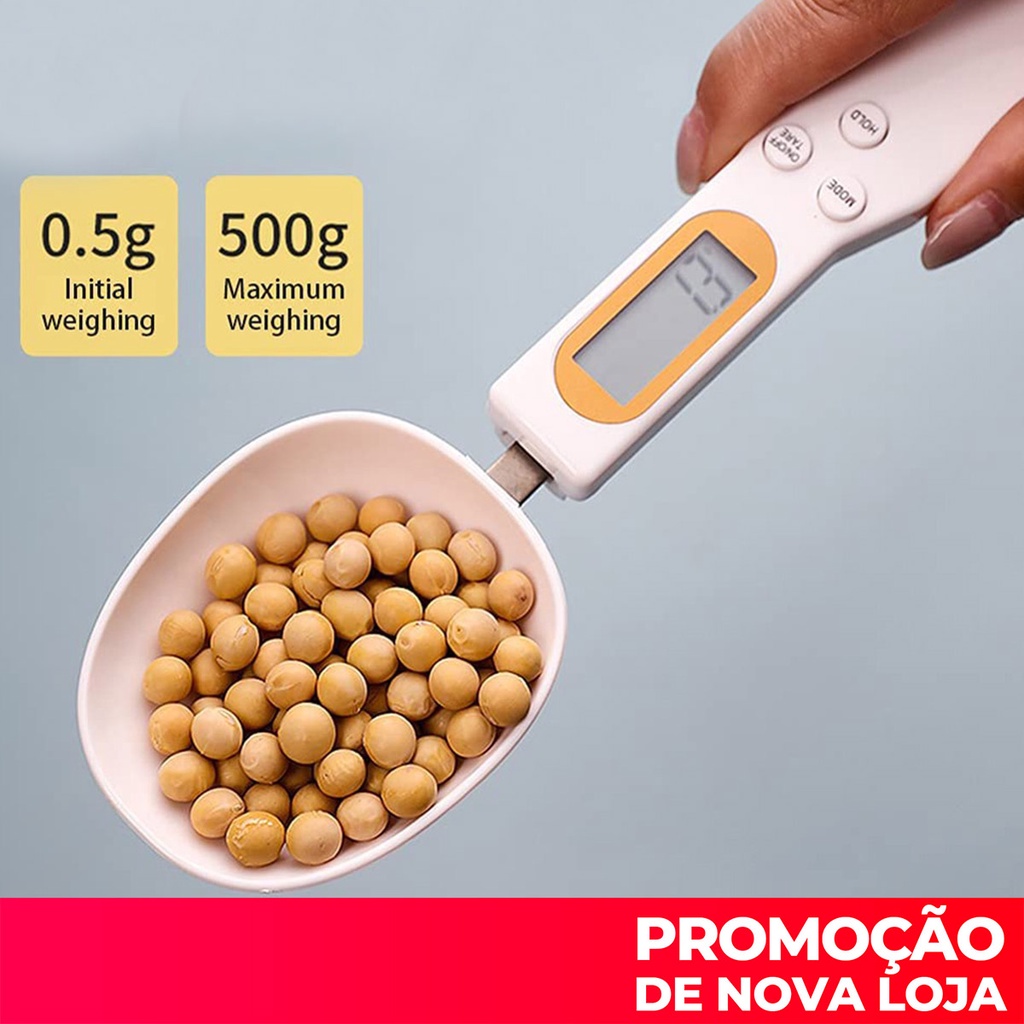 500G/0.1G Colher De Medição Com Display Lcd Digital Peso Cozinha Escala De Pesa