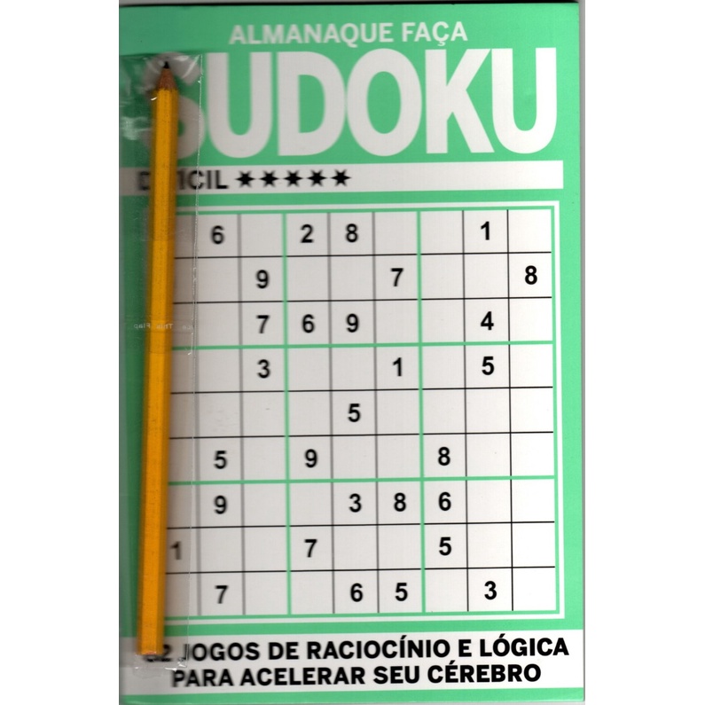 Livraria.ME  Livro Almanaque Faça Sudoku - Fácil - raciocínio e lógica