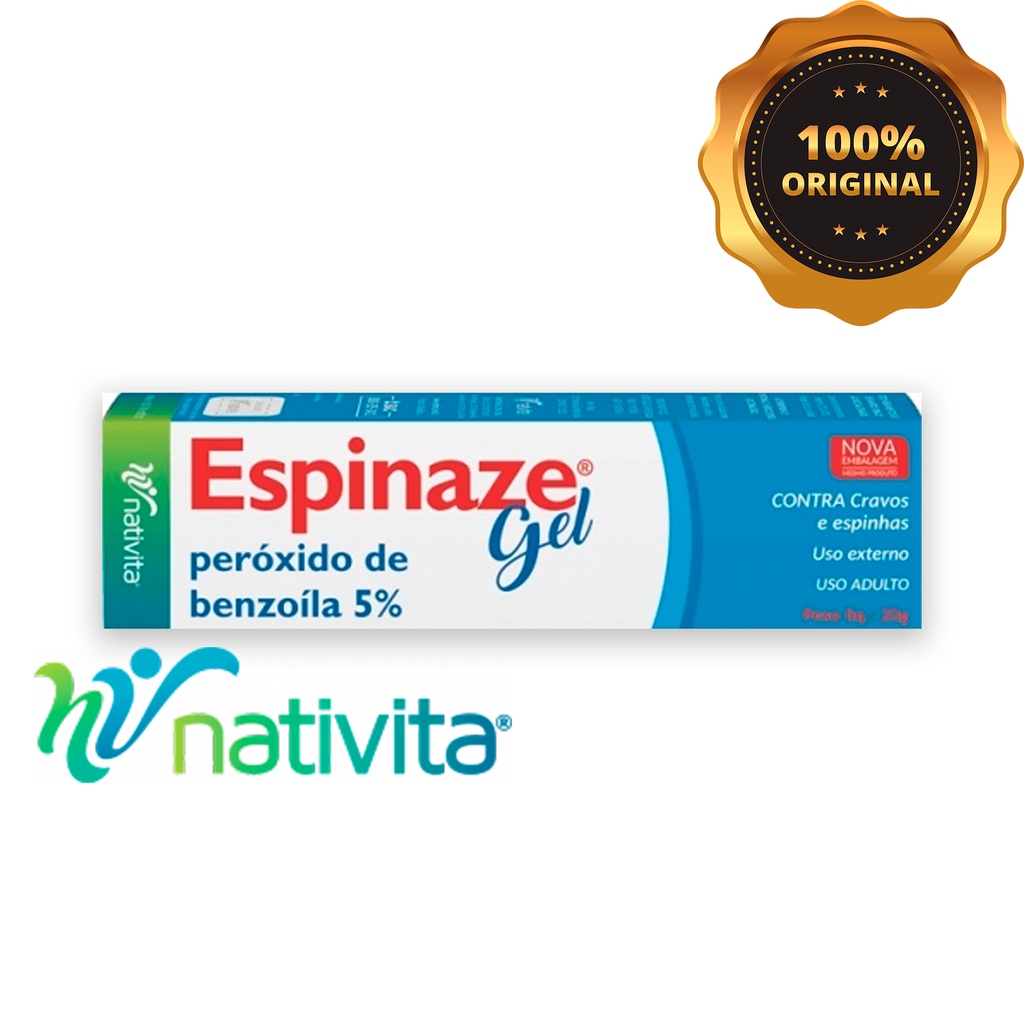 Espinaze Gel 20g Benzoíla 5%n Contra cravos e espinhas