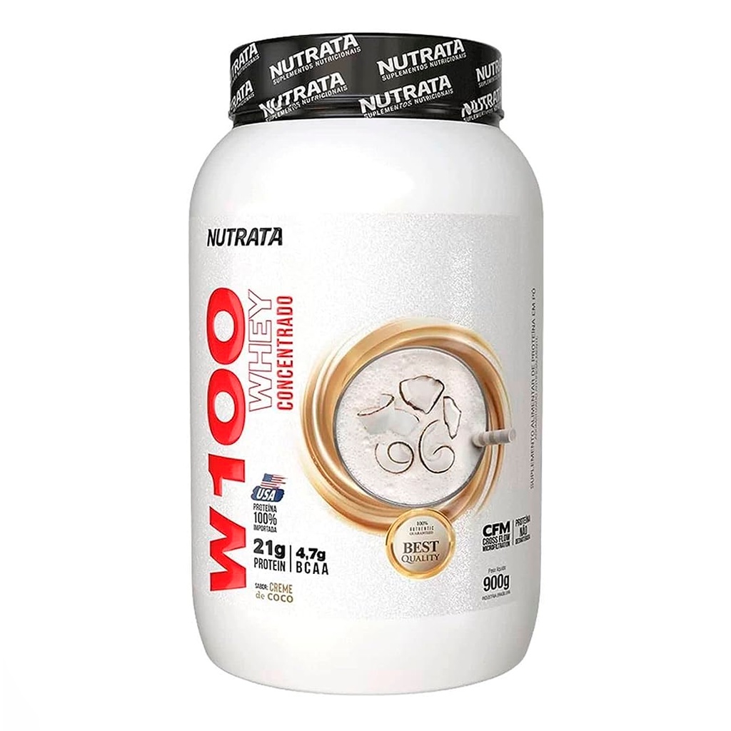 W100 Nutrata Whey Concentrado Creme de Coco 900g