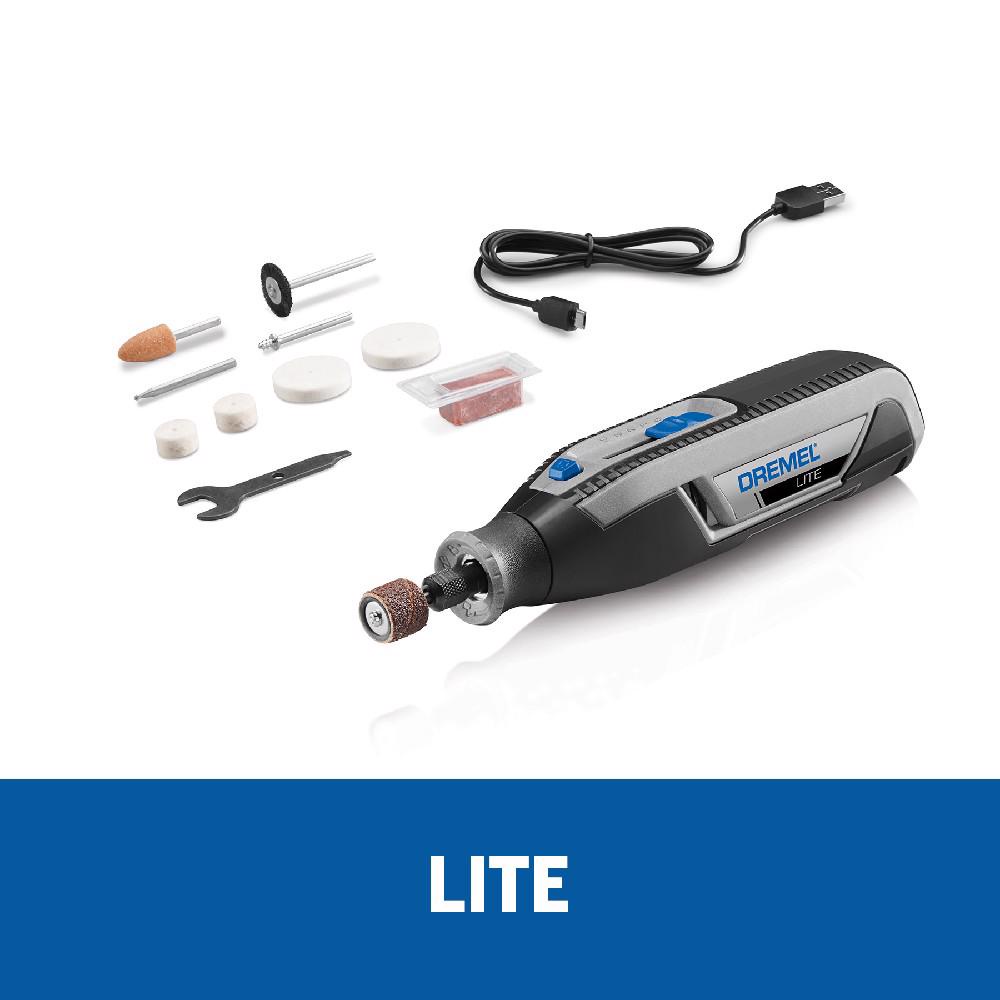 Micro Retífica Lite a Bateria com 10 Acessórios - Dremel | Shopee Brasil