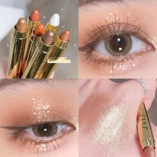 ✨ COD 6 Cores Highlighter Ultra-Brilho Glitter Eye Shadow Pencil Longa Duração