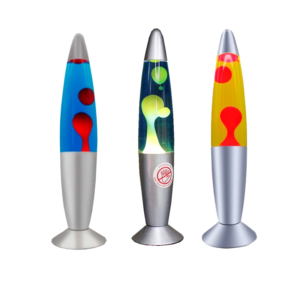 Luminaria Lava Lamp Abajur De Mesa Decorativa Bicolor 220V 34cm