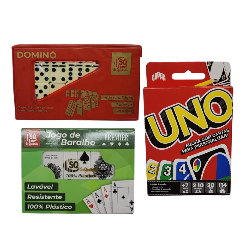 Jogo de Cartas - Uno - Copag - Couché - Preto+Vermelho