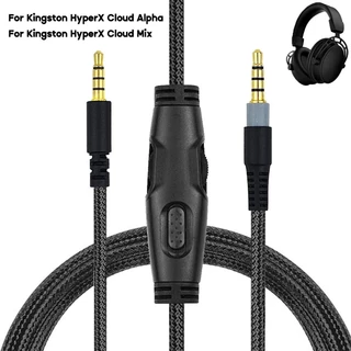 UTAKEE Cabo De Extensão De Trançado Para Fone De Ouvido HyperX Cloud Com Controle De Volume Mudo Aux-Portátil