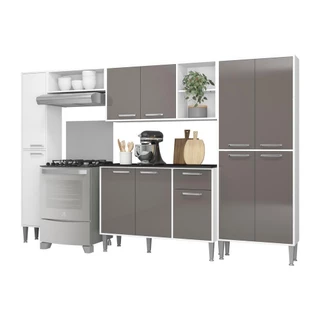 Cozinha Compacta com Armário e Balcão Xangai Classic Multimóveis