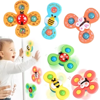 3Pcs Fidget Giratório De Brinquedos Ventosa Giroscópio Anti-Tensional Educacional De Dedo Para Crianças