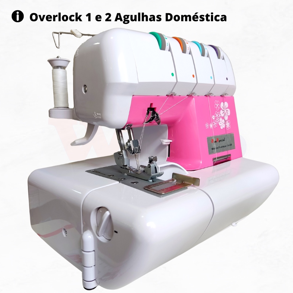 Máquina de Costura Overlock Doméstica SS-320 220v | Shopee Brasil