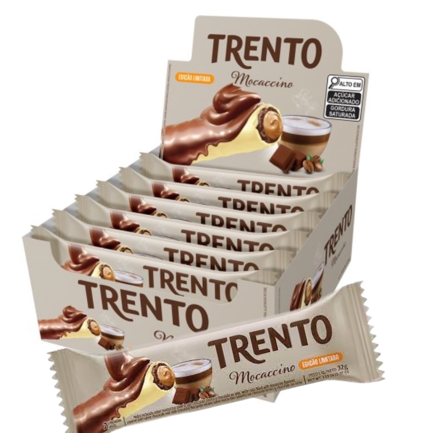Chocolate Trento Mocaccino com 16 unidades de 32g