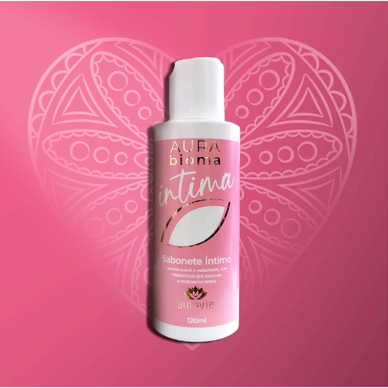 Sabonete Íntimo com Prebióticos - Vegano e Natural - 120ml - Auravie