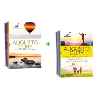 Kit 2 Box com 8 Livros | Gestão das Emoções Para Qualidade de Vida | Augusto Cury em Oferta na Shopee
