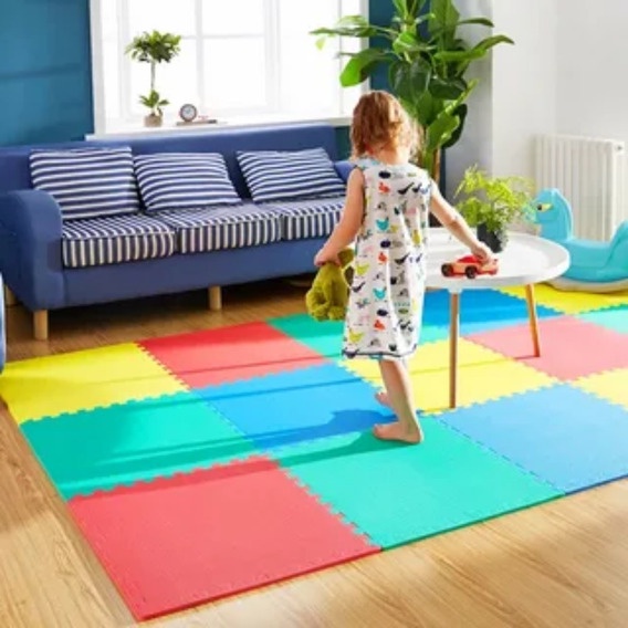 Tapete Borracha Infantil 50x50x10mm kit com 15 peças | Shopee Brasil