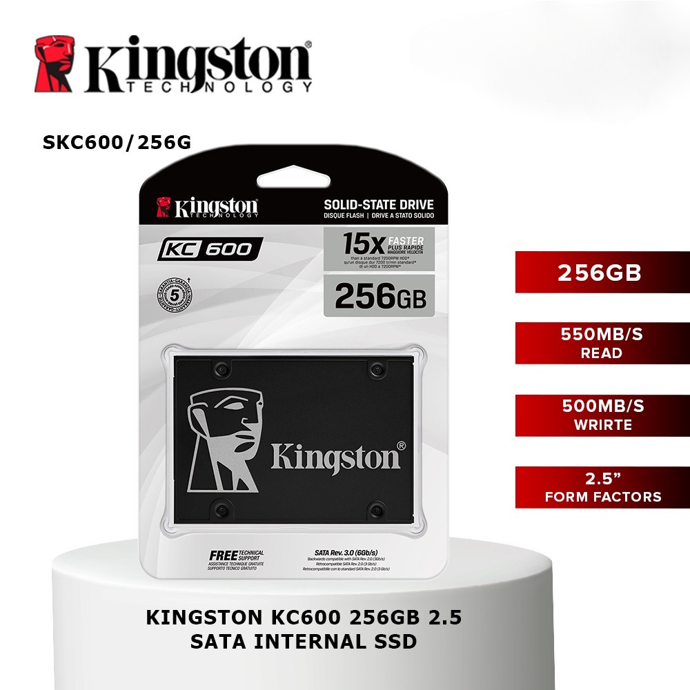Kingston KC600 2TB 2.5 " SSD Interno SATA (SKC600/512G/1T)