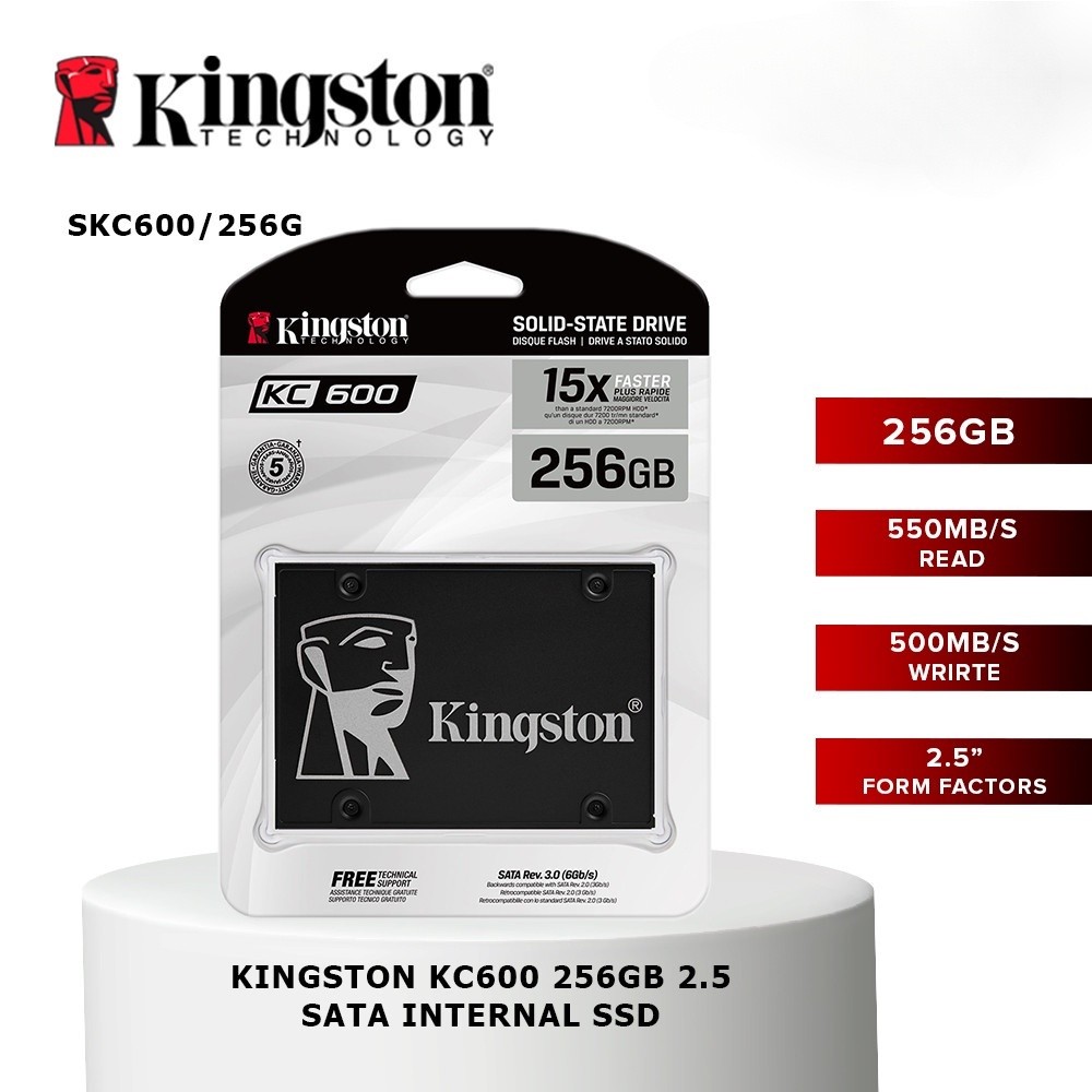 Kingston KC600 2TB 2.5 " SSD Interno SATA (SKC600/512G/1T)