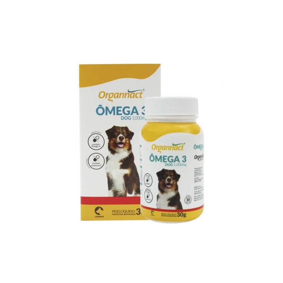 Omega 3 Dog 1000 Mg Suplemento Vitaminico - Organnact | Shopee Brasil