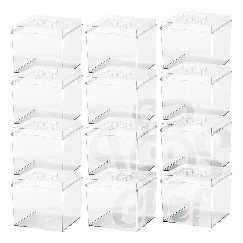 Kit 6, 5, 4, 2, 1 Potes 3,3 Litros Herméticos Acrílico Armazenamento Doces Cereais Temperos Mantimentos