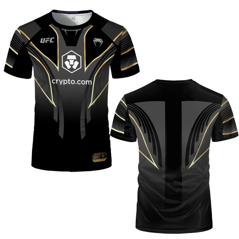 MMA Fighting UFC VENUM Fit Autêntico Noite 2.0 Algemas STERLING CEJUDO Camiseta De Boxe Quick Dry
