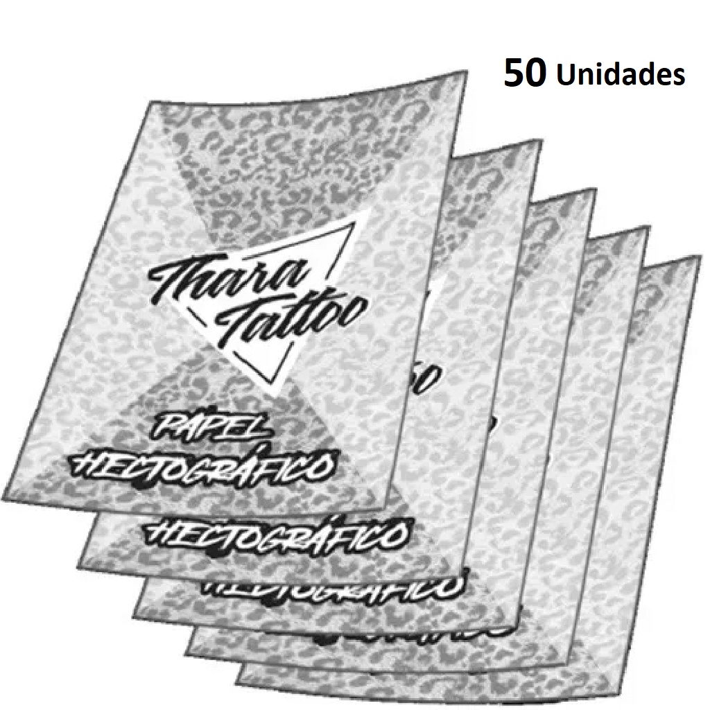 Papel Transfer Tattoo U-20 Decalque Tatuagem Roxo Hectográfico - 20 UNIDADES