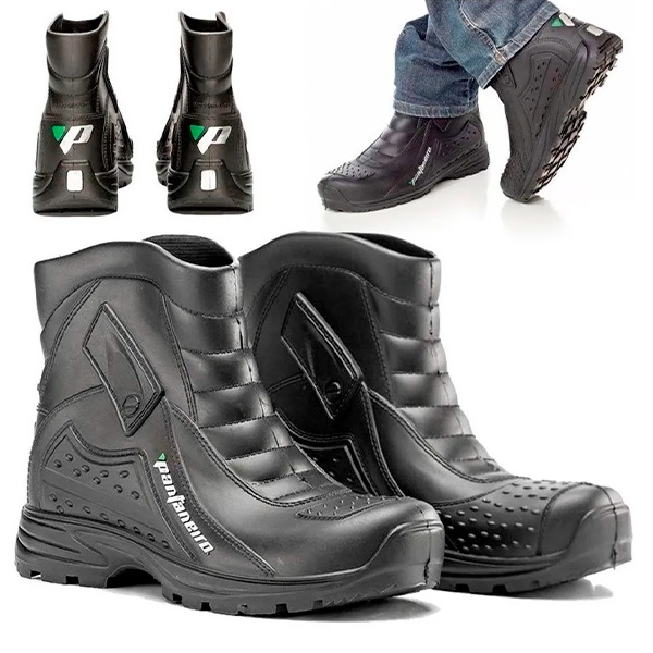 Bota De Chuva Moto Motoqueiro 100% Impermeável Tam 43/44