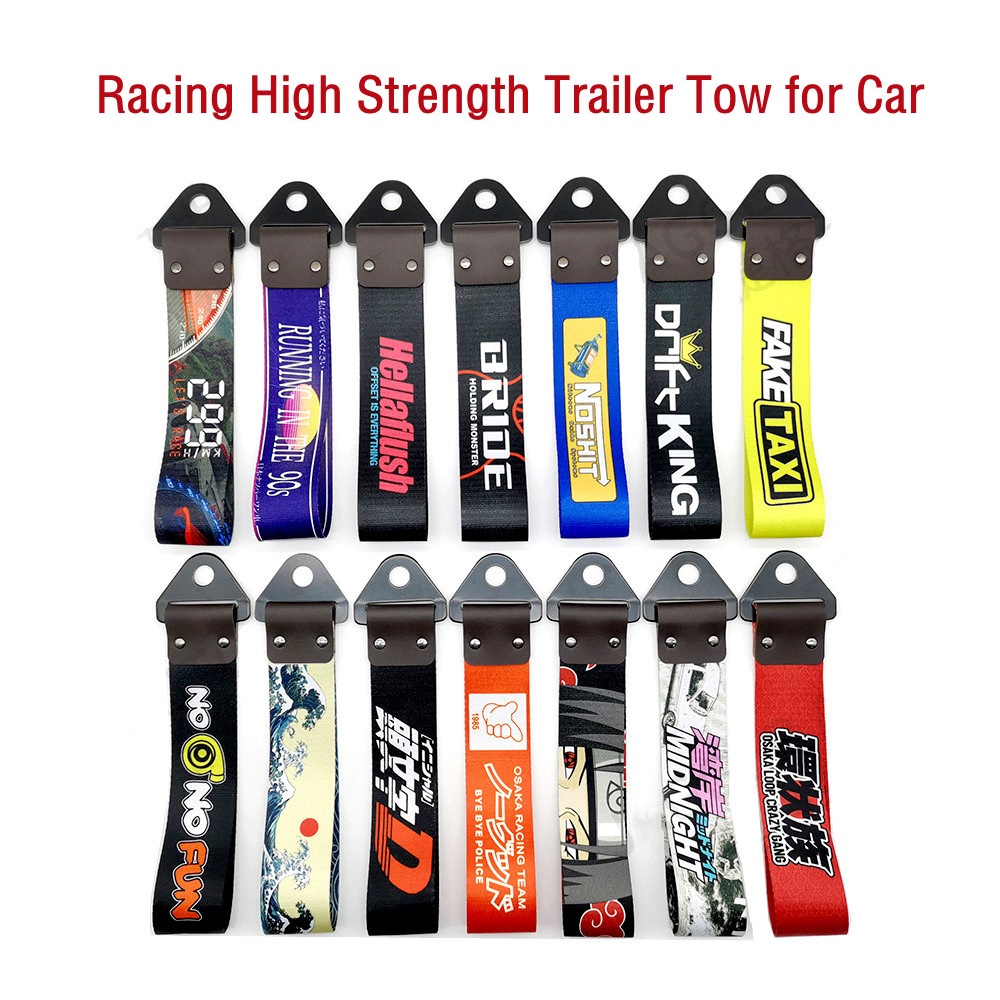 Reboque De Nylon Para Decoração De Corrida Alta Resistência Cordas De Correia JDM Carro