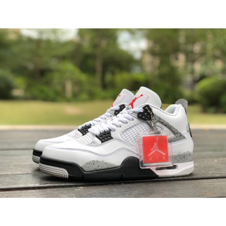 2023nova Venda A Quente Air Jordan 4 Retro Cimento Branco AJ4 Sapatos De Basquetebol 840606-192