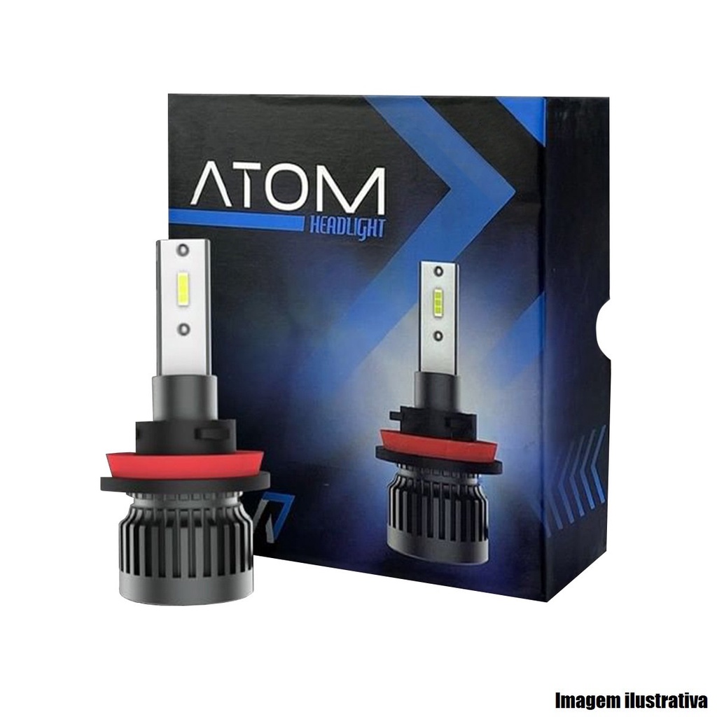 Kit Lâmpada Led M7 ATOM H15 3700Lm 6000K Bivolt JR8 Imports | Shopee Brasil