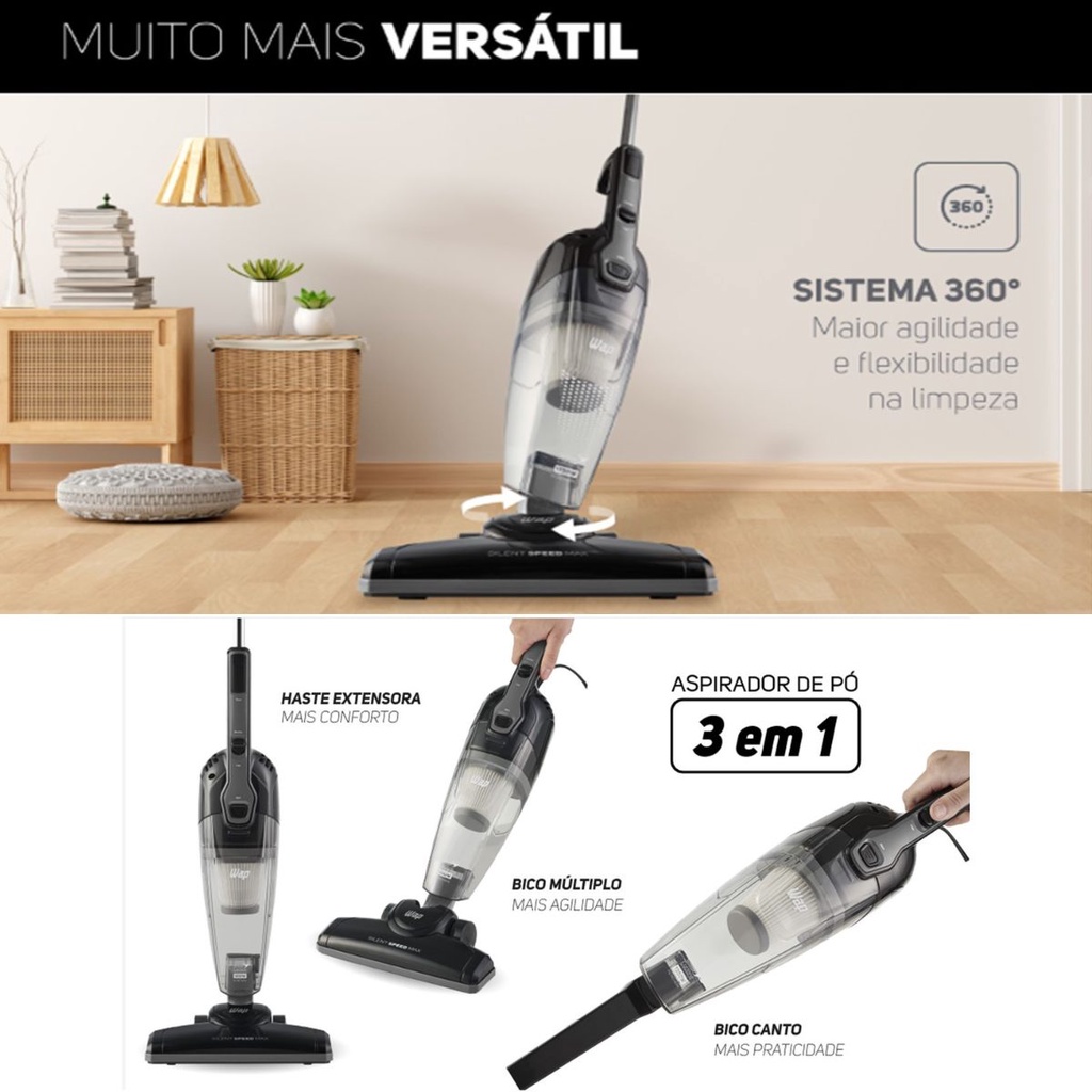 Aspirador de Pó Portátil Wap Silent Speed: Onde Comprar | BuscaProdutos