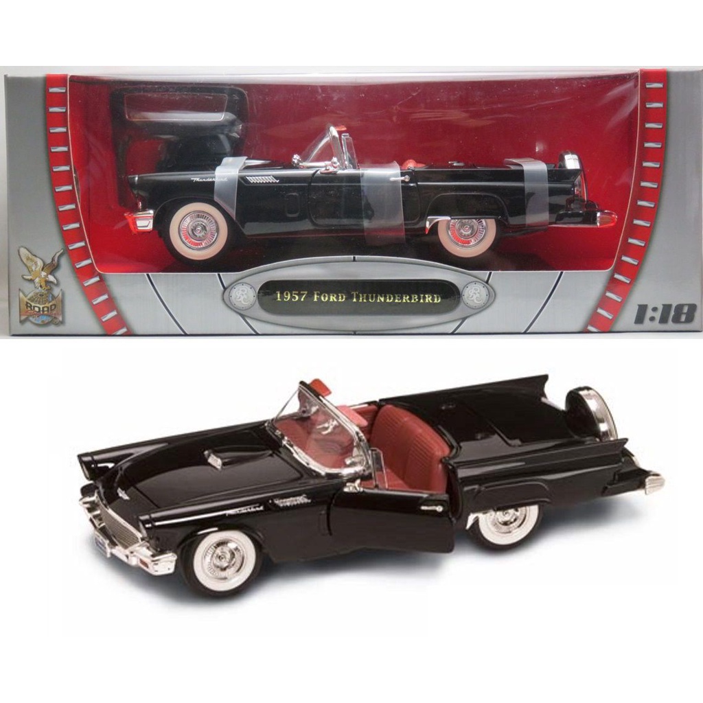 希少】ヤトミン 1/18 フォード サンダーバード 1957 白 ミニカー 1957