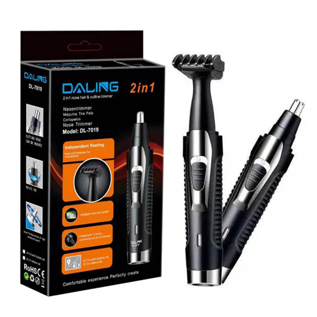 Cortador Pelos Nariz Orelhas Recarregável Daling Dl-7006 | Shopee Brasil