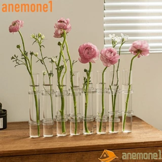 ANEMONE1 Vaso Tubo Transparente Moderno Decoração Casa Arranjo De Flores De Vidro Recipiente Hidropônico