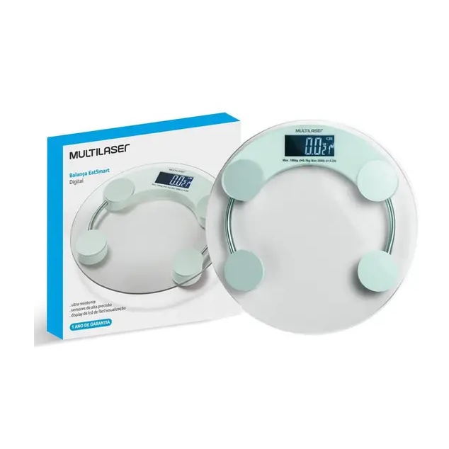 Balança Corporal Digital Peso ate 180kg - Multilaser EatSmart | Shopee ...