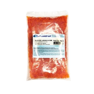 Sílica Gel Laranja Desumidificante 4-8mm 1kg