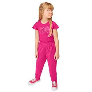 Conjunto Blusa e Calça Laise Infantil Menina Marisol