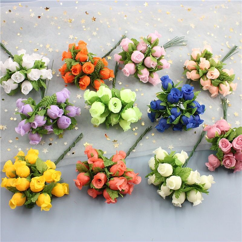 Grand Verde Small Artificial Flowers Faux Wildflower 13” Stems, Real-Touch  Plastic Bouquets Bulk - 10pcs