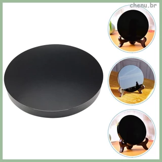 Espelhos Pretos Divinação Obsidiana Pedra Anel De Lente Decorações Home Trim Mesa De Jantar Estética Doméstica chenu.br