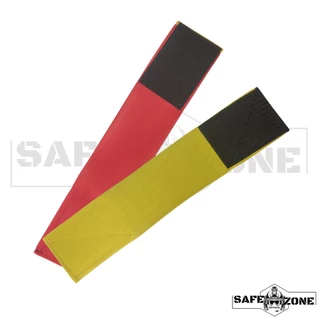 Par Braçadeira Elástica Dupla Face Vermelho/Amarelo Airsoft